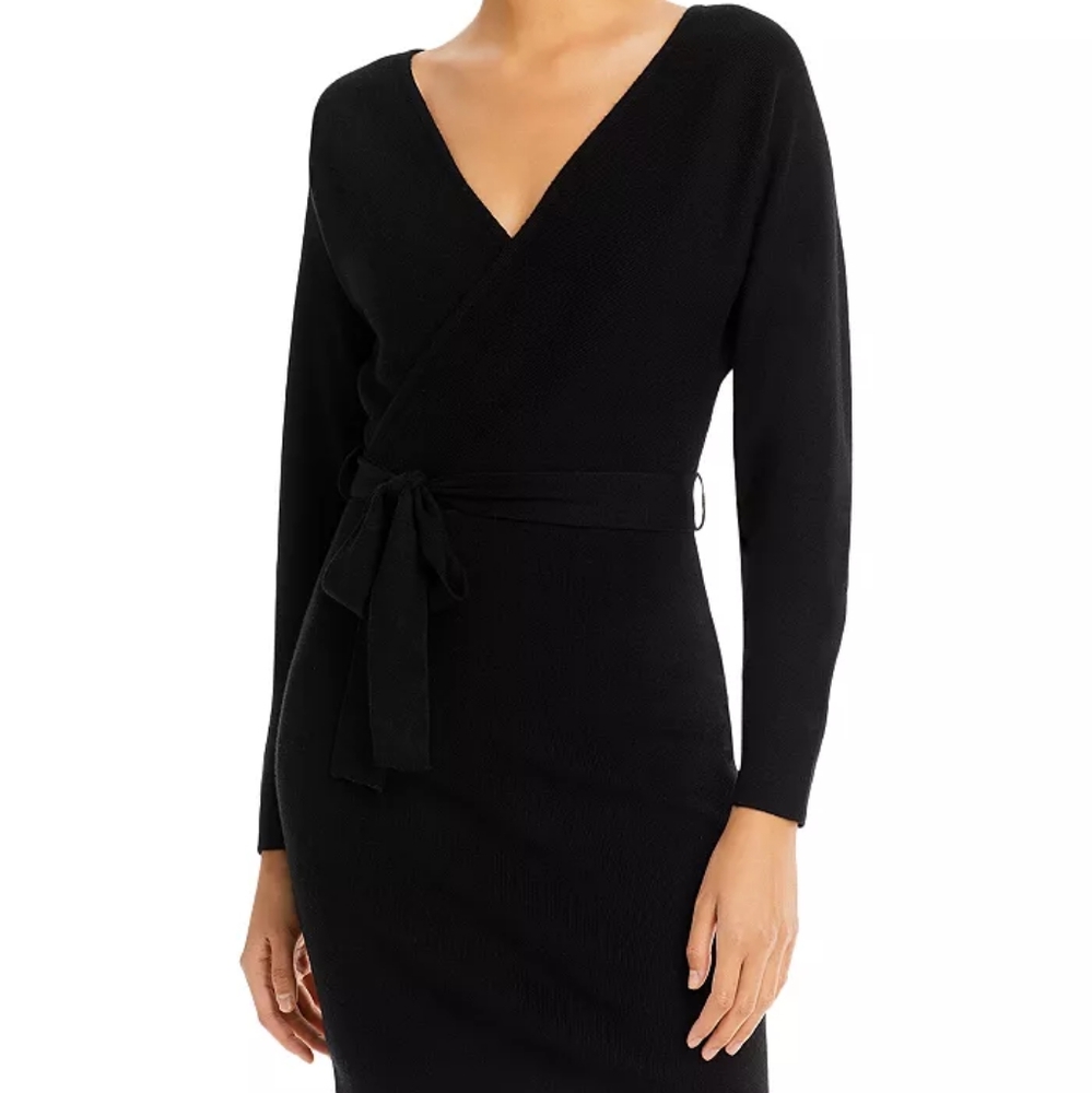 Black sweater dress